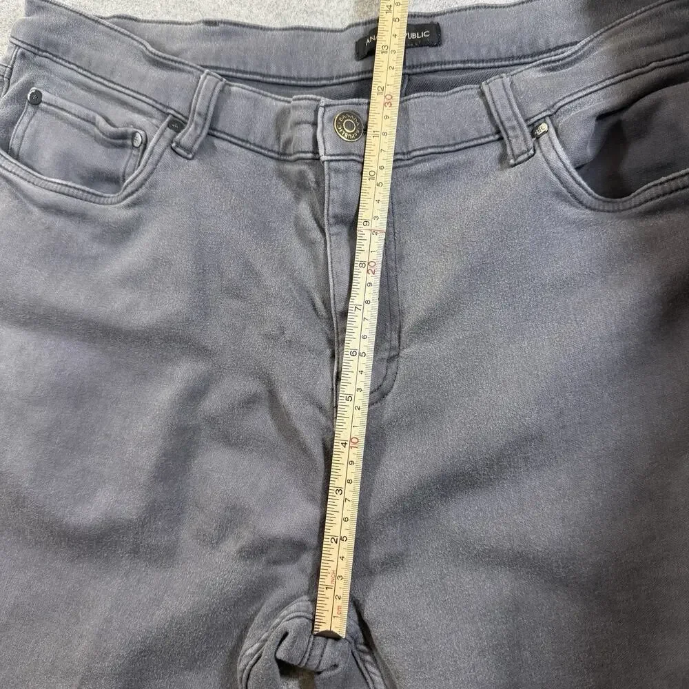 Banana Republic Chino Pants Mens 40x32 Gray Straight Fit Stretch Brushed Twill